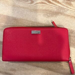 Kate Spade Red Zip Wallet